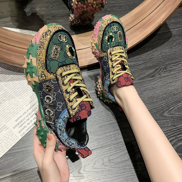 Explosive Rhinestones Women's Sneakers