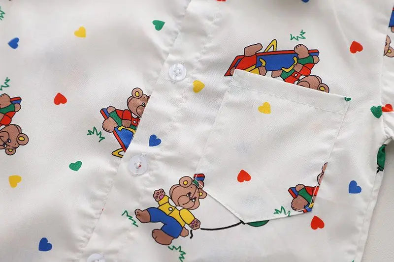 Cartoon Short-sleeved Shirt