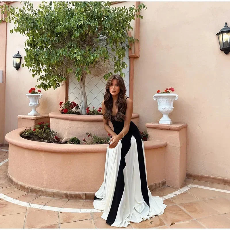 Elegant Backless Sleeveless High Waist Dress