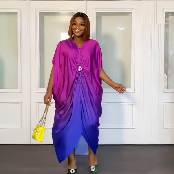 African Fashion Design Sleek rayon dress
