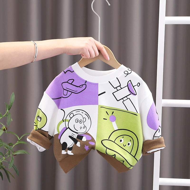 Baby Boys Girl Cartoon Cotton Casual T-Shirt Sportswear