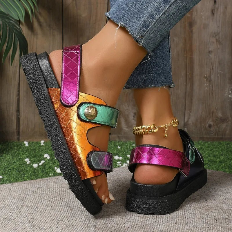 summer new designer flat sandals comfortable