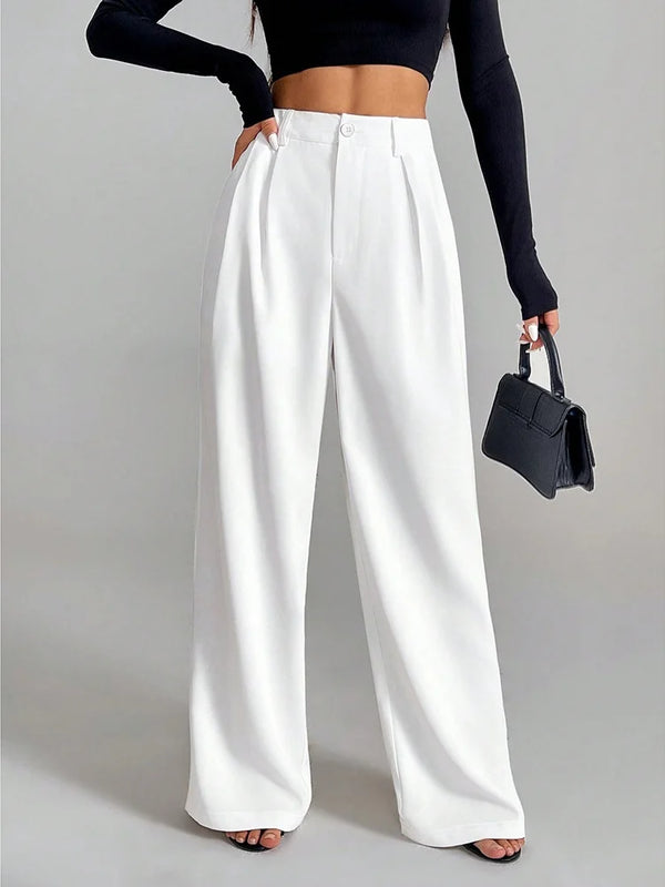 Baggy Elastic Waist Loose Wide Leg Pant