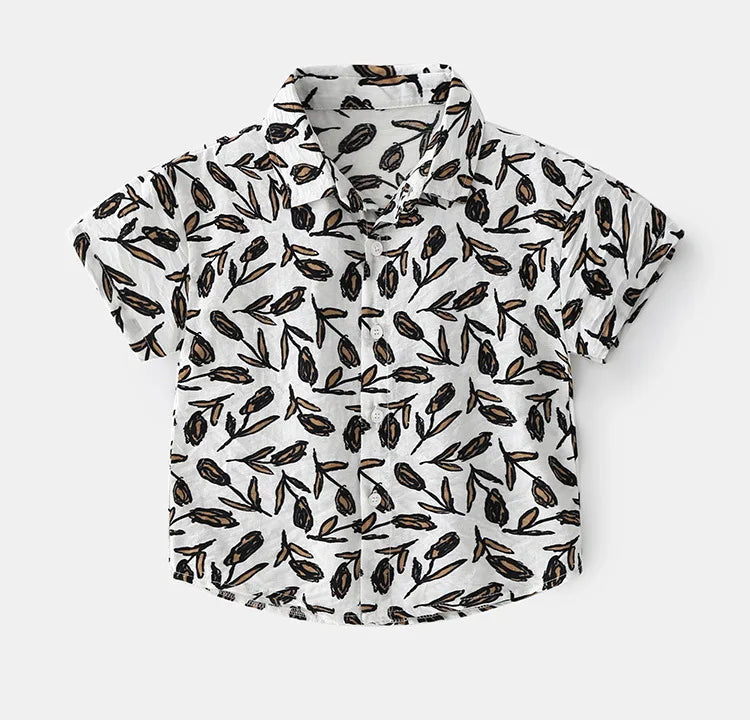 Beach Boys Shirts Toddler Cotton Tops Hawaii Style