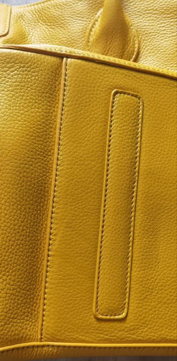 Natural Leather Top Cow Hide Leather Handbag