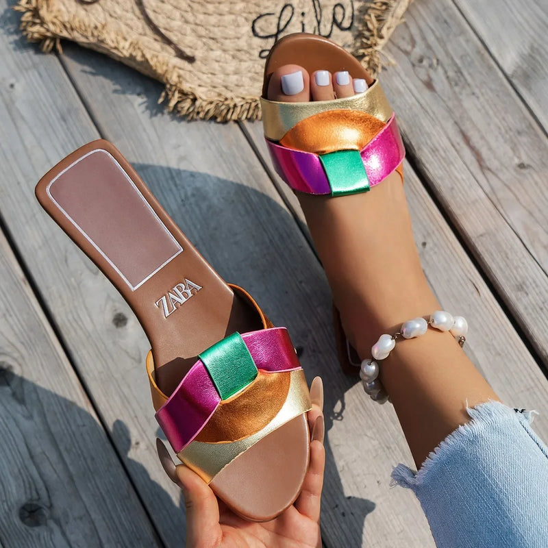 Designer New Sandals Low Heel Comfortable Slippers