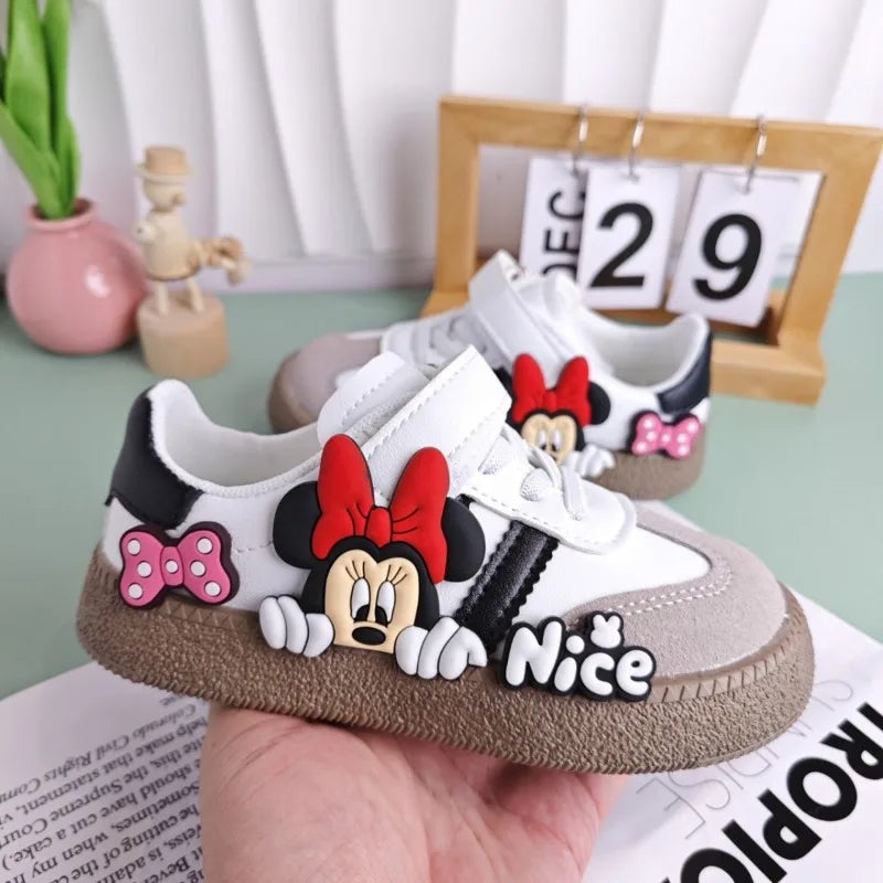 Cute Disney Minnie children's sweet creative cartoon shoes