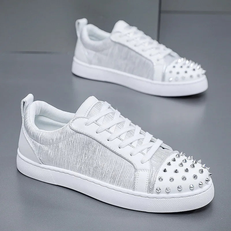 Sneakers Casual Designer Rivet Bling Punk Board Shoes