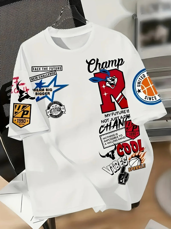 Trendy Graphic Print T-Shirt