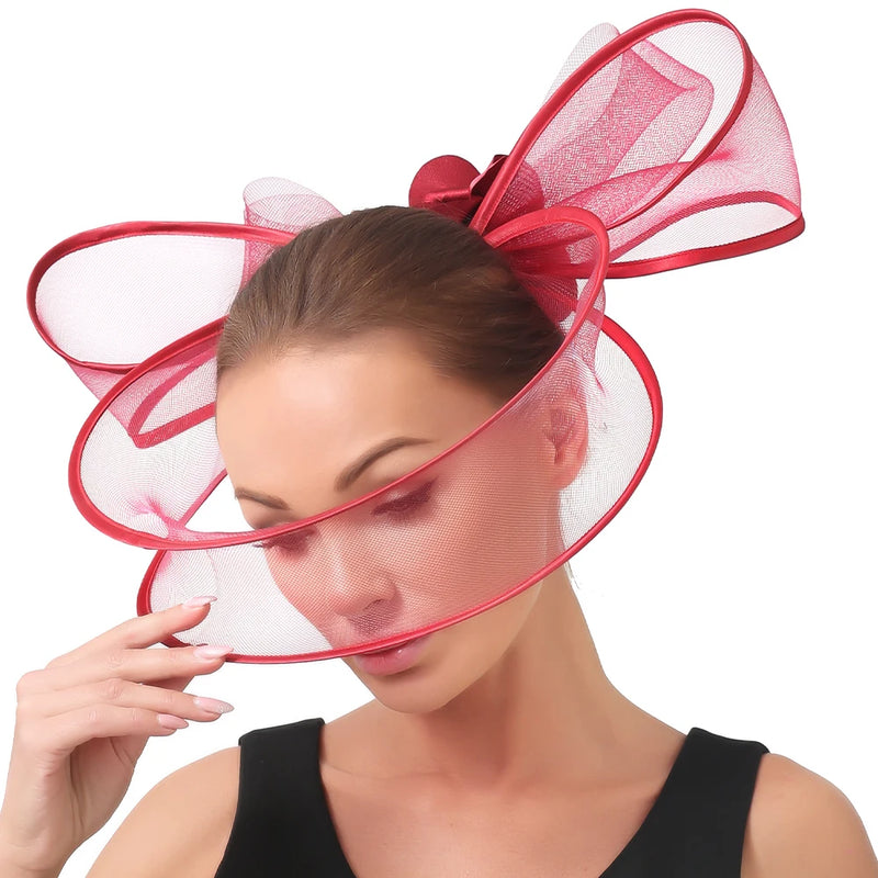 New Elegant Fascinator Wedding Pillbox Hat
