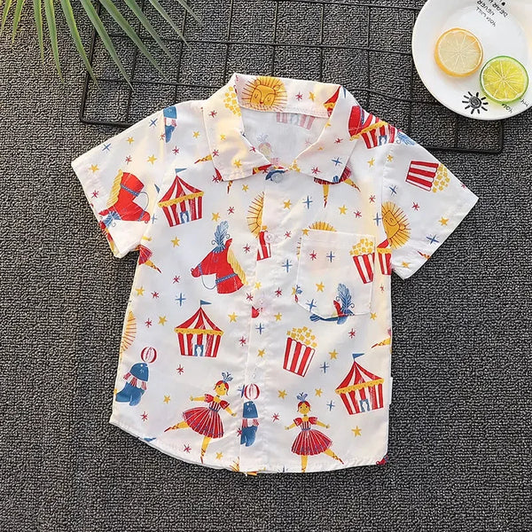 Cartoon Short-sleeved Shirt