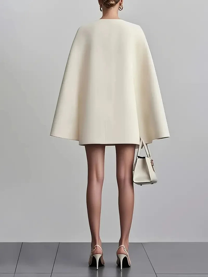 Spring Summer Fall Office Ladies V-neck Formal Dress with Tied Waist Sexy