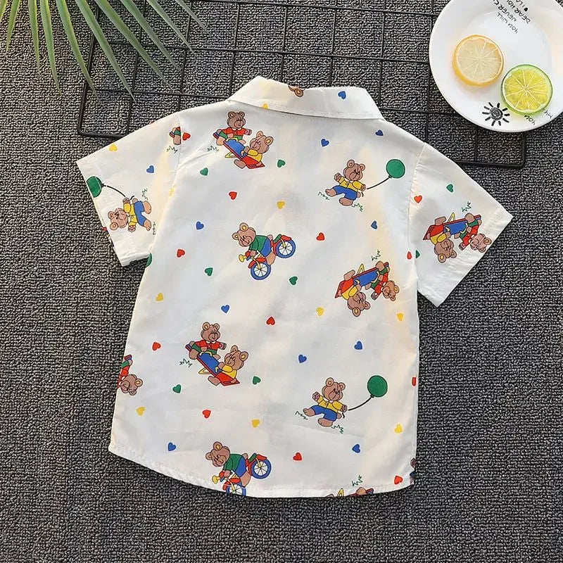 Cartoon Short-sleeved Shirt