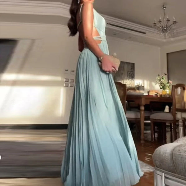 Elegant Sexy Hollow Out Backless  Dress