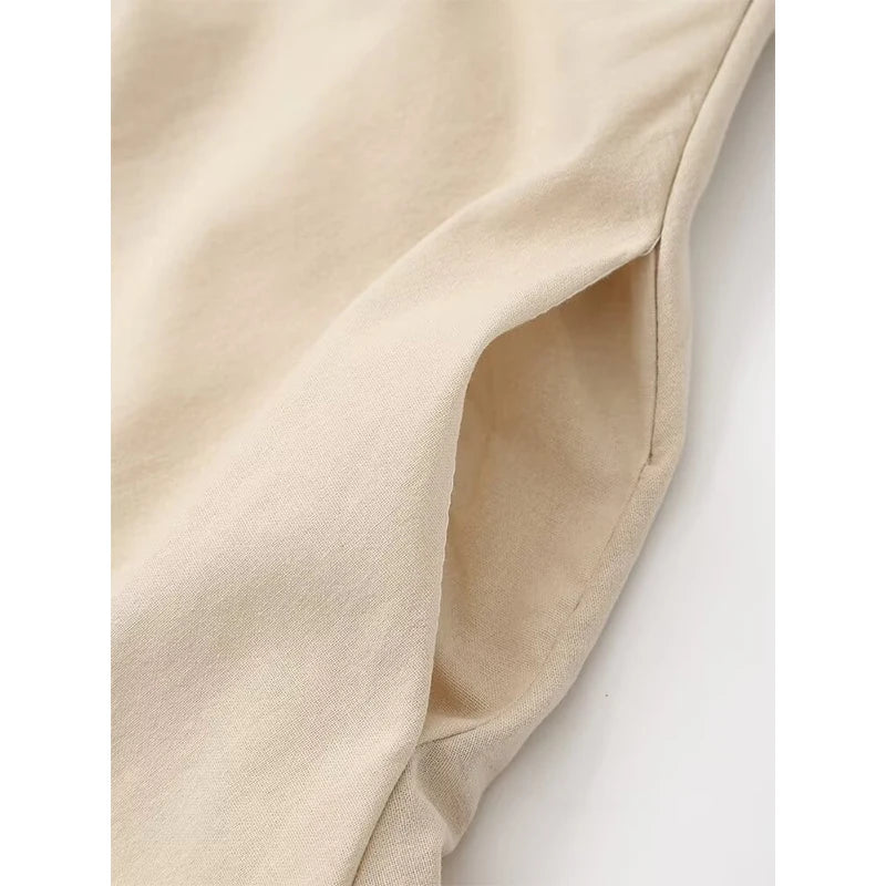 Contrast Bow Sling Mini Dress Sexy Backless Sleeveless A-line