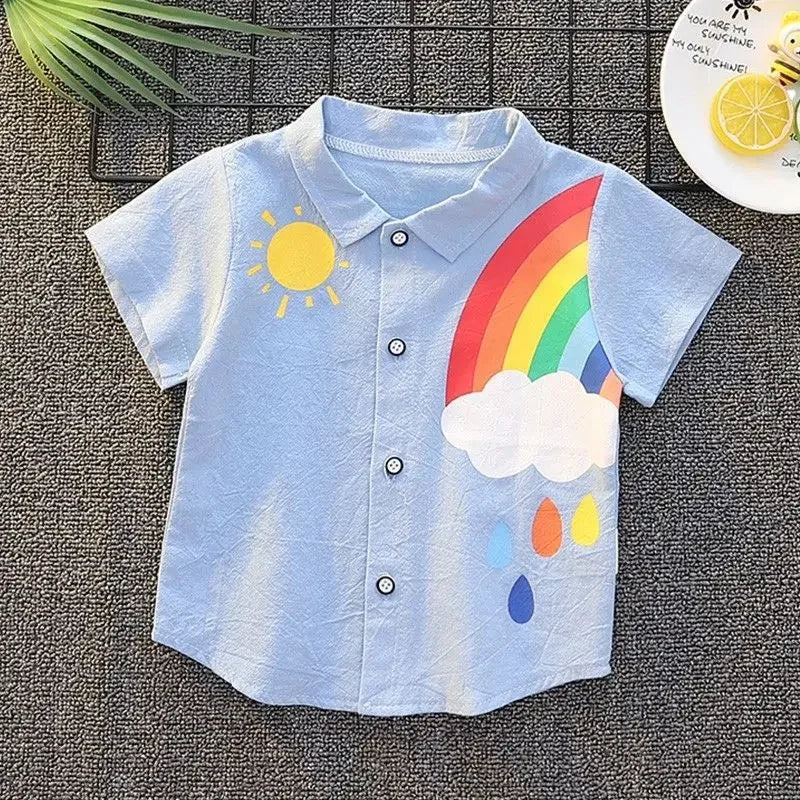 Cartoon Short-sleeved Shirt