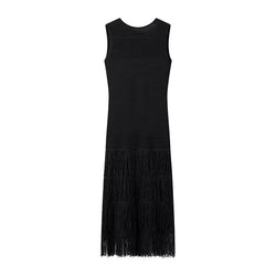 Casual Slimming Tassel Sleeveless Dress