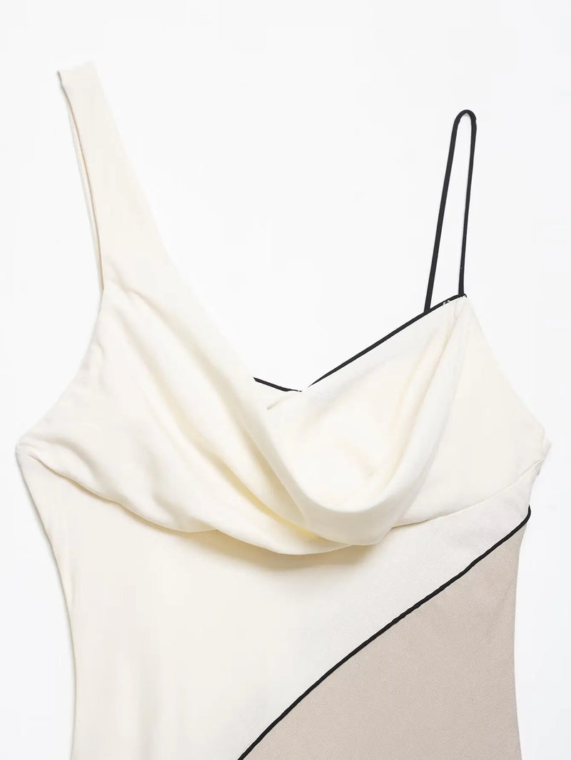 Elegant Slim Strap Sleeveless Dress