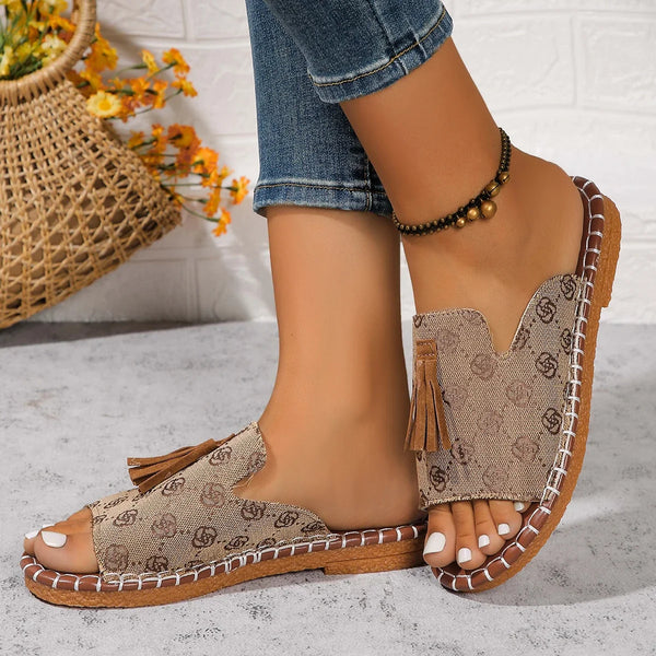 Elegant Shallow Mouth Slip-On Square Designer Sandals