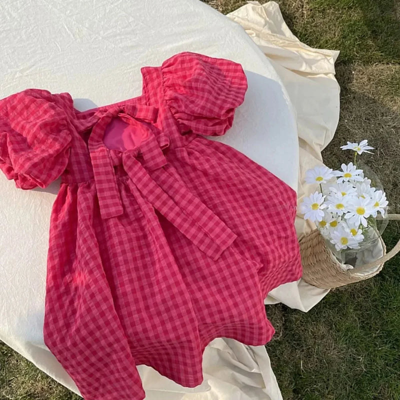 Elegant Lolita Child Big Girls Midi Dress