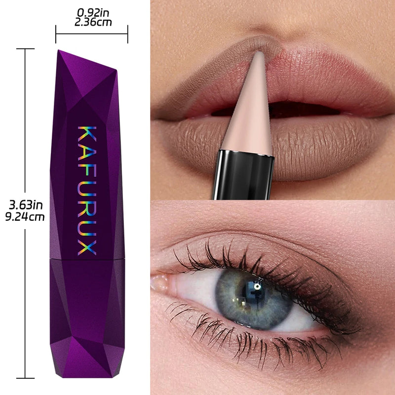 1pc Matte Non Fading Brown lipliner Pen Contour Tint Lipstick