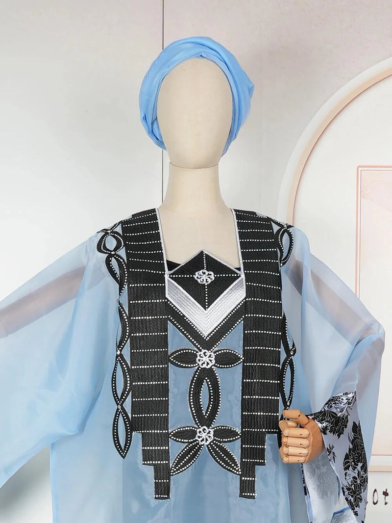 Dashiki Abaya Maxi Dress