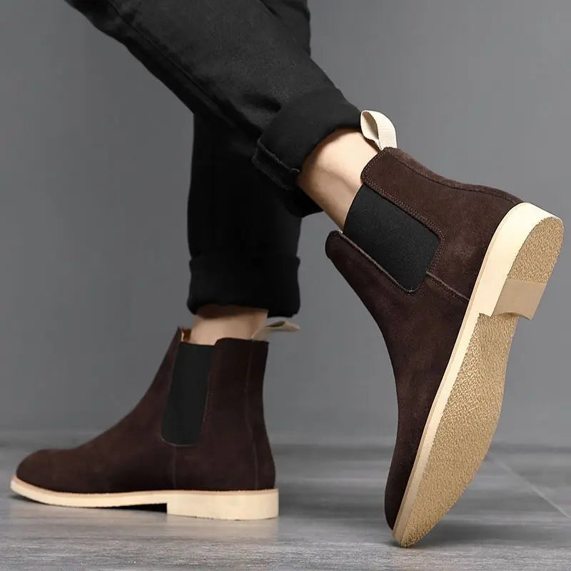 Retro Suede Genuine Leather Boots