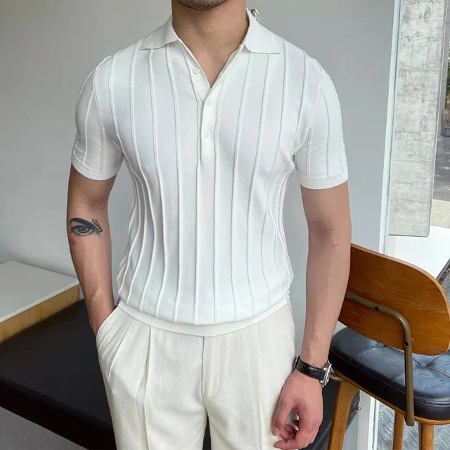 Summer Cotton Men Polo Shirt Business