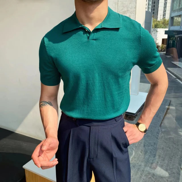 Summer Cotton Men Polo Shirt Business