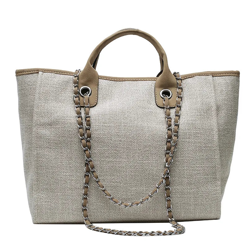 Bucket Tide High-Capacity Chain Tote Bag