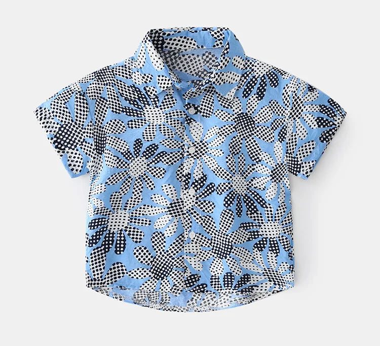 Beach Boys Shirts Toddler Cotton Tops Hawaii Style