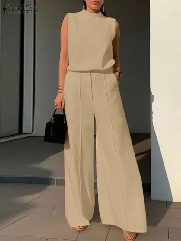Elegant Chic Sets Tank Top and Wide Loose Pants