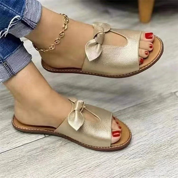 Summer Sandals Bow Slippers Open Toe