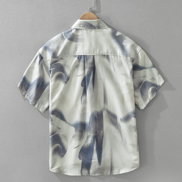 Trendy Printed Short Sleeve Shirt