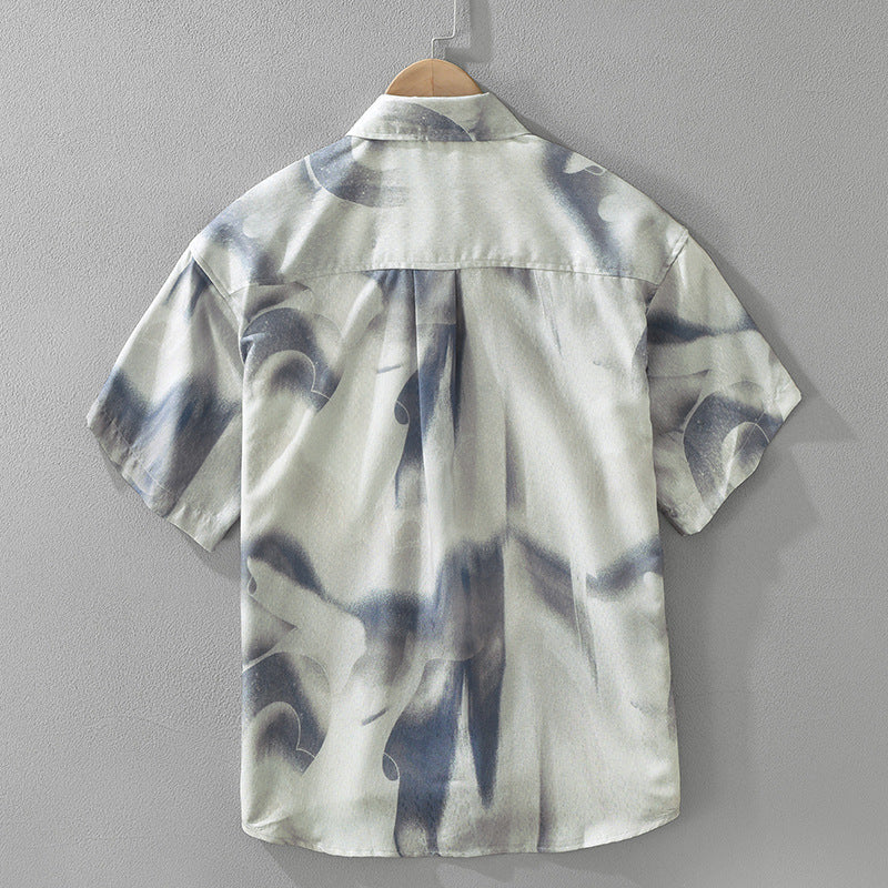 Trendy Printed Short Sleeve Shirt