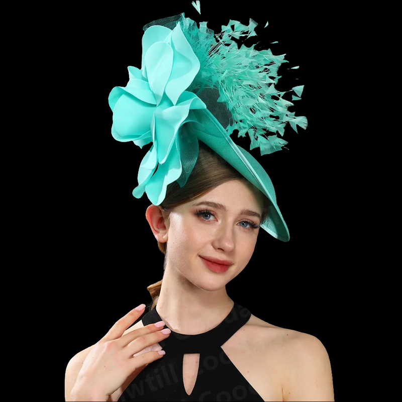 Big Flower Wedding Fascinator Hat