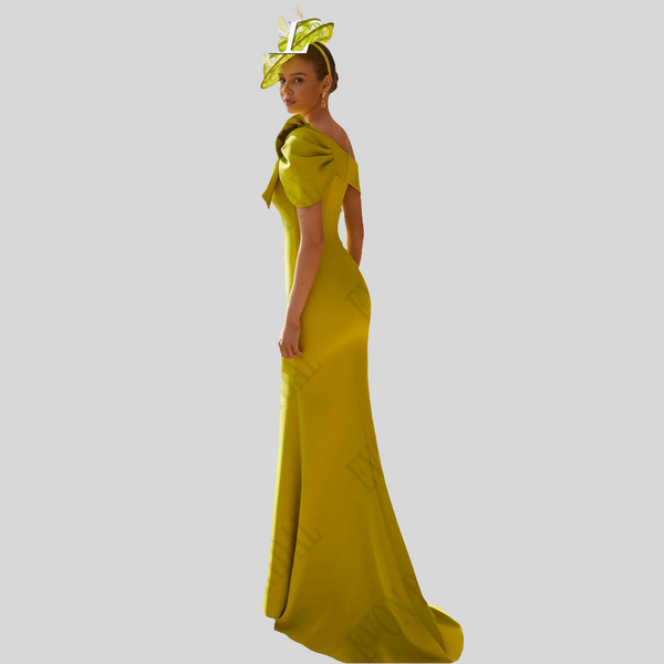 Elegant One Shoulder Mermaid Side Dress