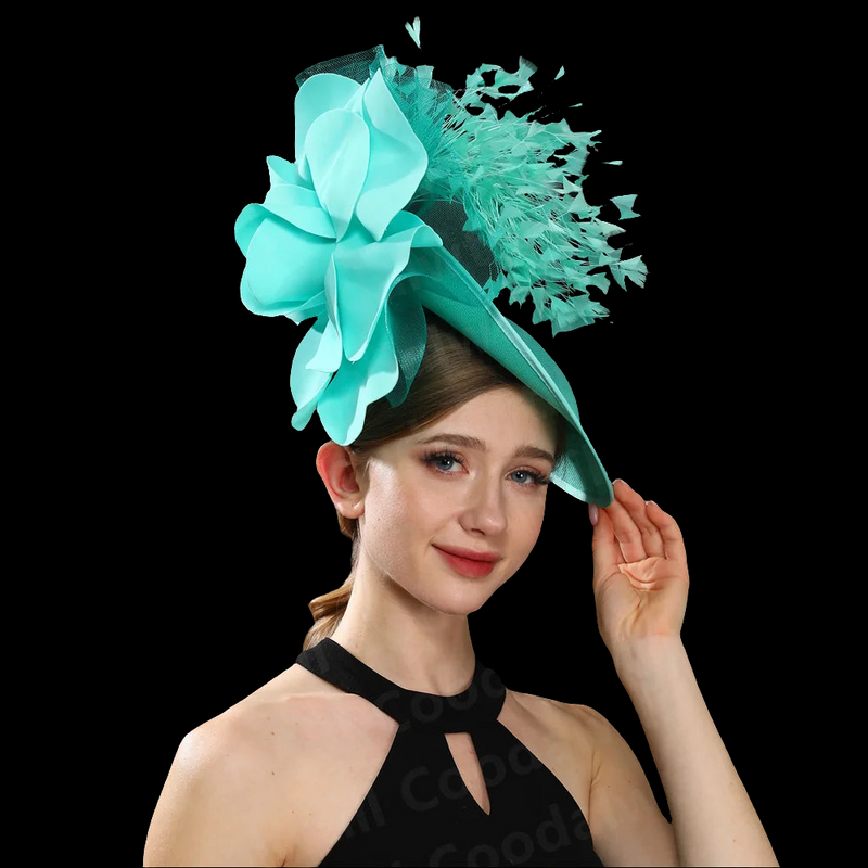 Big Flower Wedding Fascinator Hat