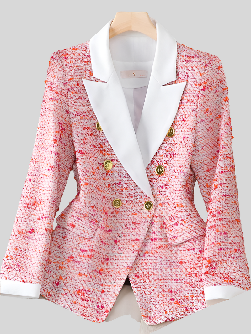 Long Sleeve Blazer Single Breasted Elegant Casual White Pants