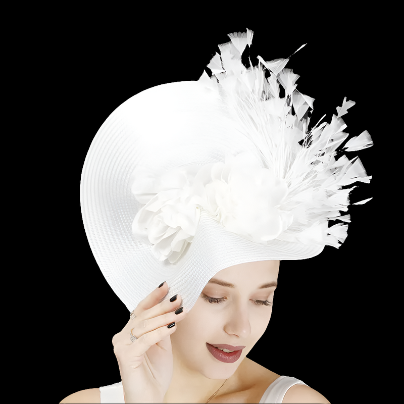 Cocktail Church White Fascinators Hat Headband Hair Accessories