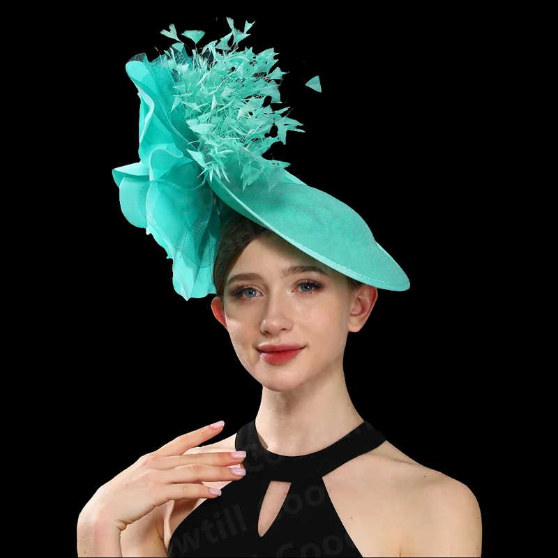 Big Flower Wedding Fascinator Hat
