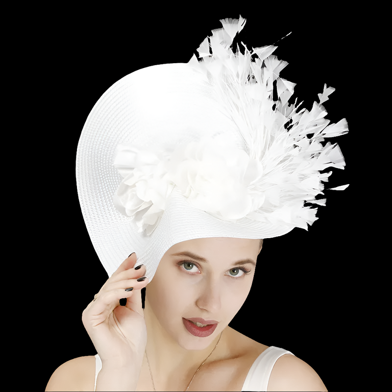Cocktail Church White Fascinators Hat Headband Hair Accessories