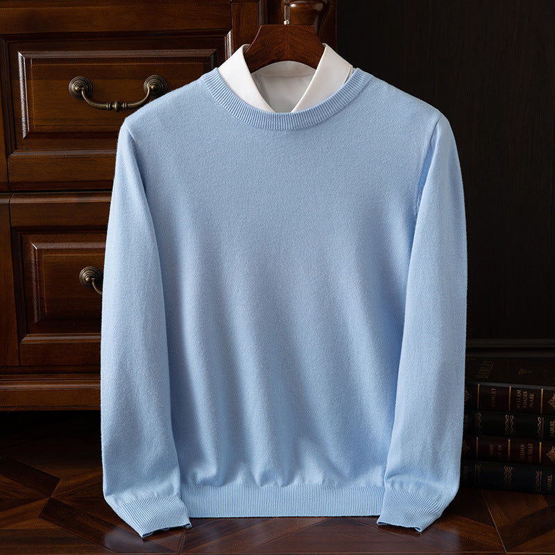 Round Neck Pullover Bottoming Shirt Loose Long Sleeve Sweater