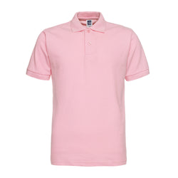 Solid Lapel Short Sleeve Polo Shir