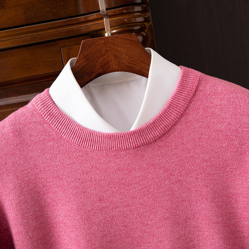 Round Neck Pullover Bottoming Shirt Loose Long Sleeve Sweater