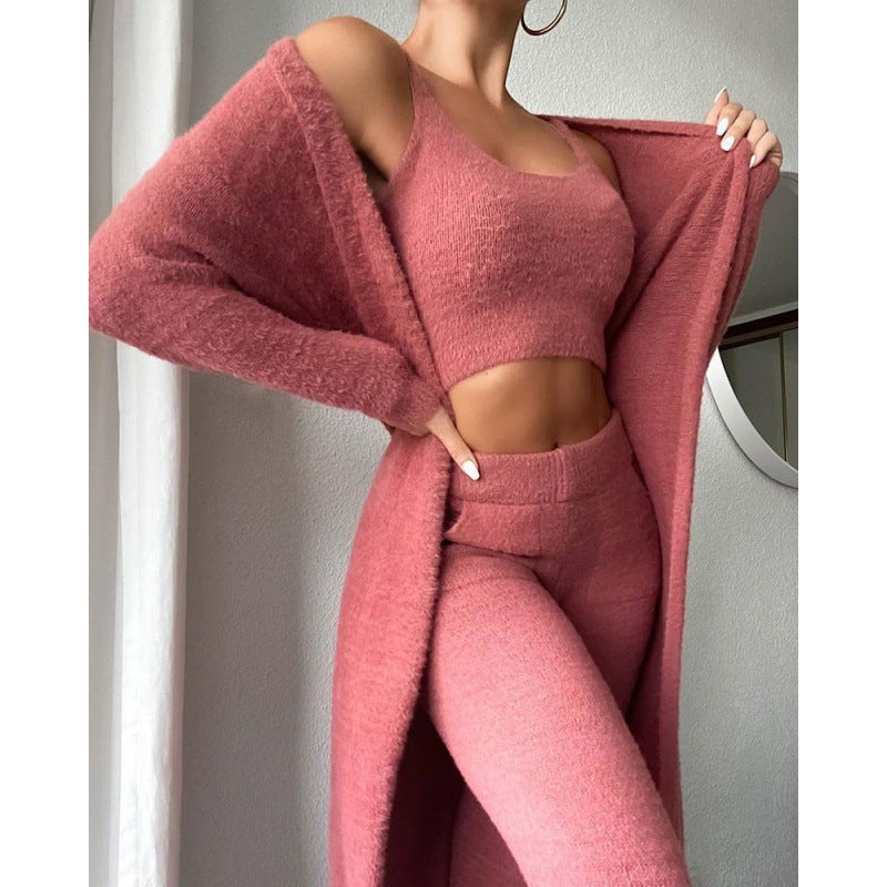 Cozy Pajama Set Cute Loungewear, Warm Suit Sets