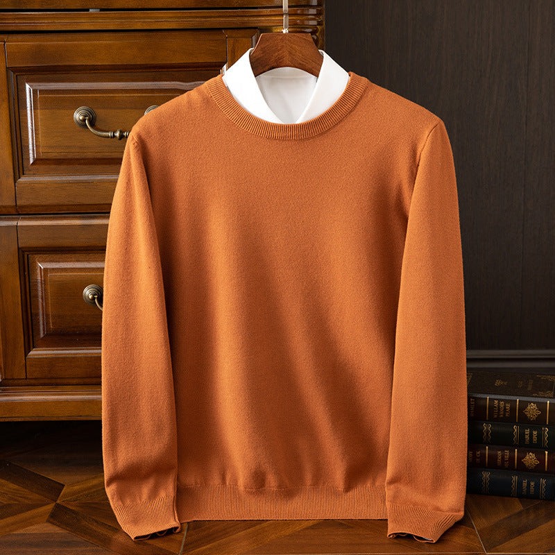Round Neck Pullover Bottoming Shirt Loose Long Sleeve Sweater