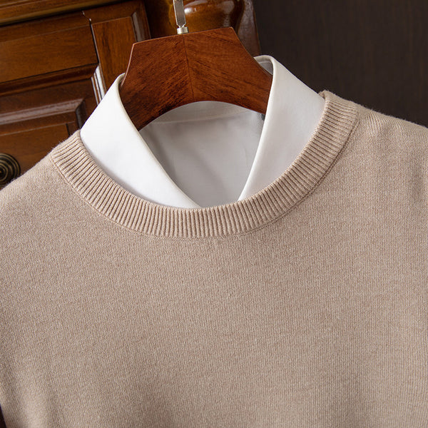 Round Neck Pullover Bottoming Shirt Loose Long Sleeve Sweater
