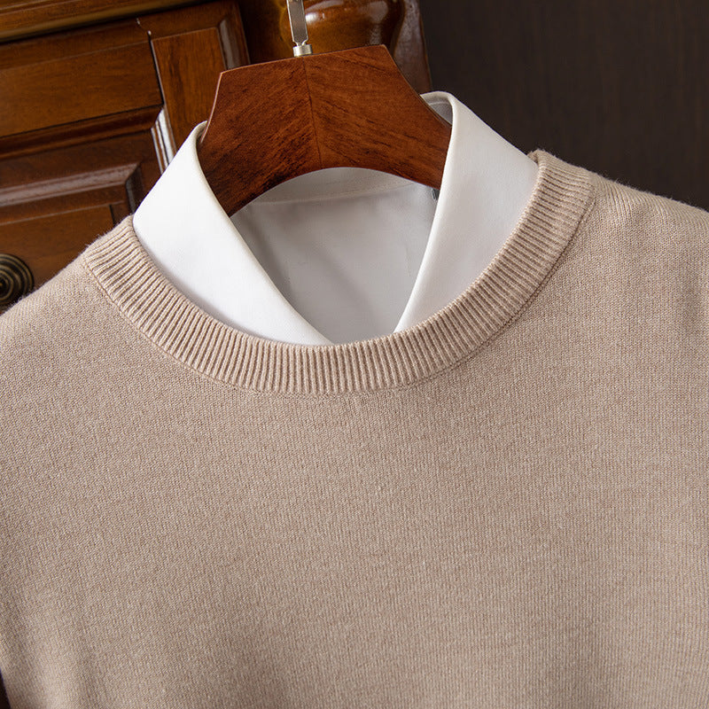 Round Neck Pullover Bottoming Shirt Loose Long Sleeve Sweater
