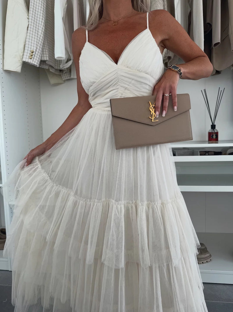 Sexy Mesh Slip Dress Women
